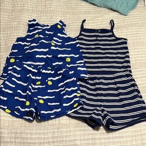 Hanna Andersson shorts and tank top sets